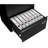 Office Filing Cabinet 3 Drawer, Lockable & Spacious Interior, Black Metal Drawer With Lock, Home Storage Unit, Ample Interior Volume, Stable Slide Rail, -Resisting Material-308959104