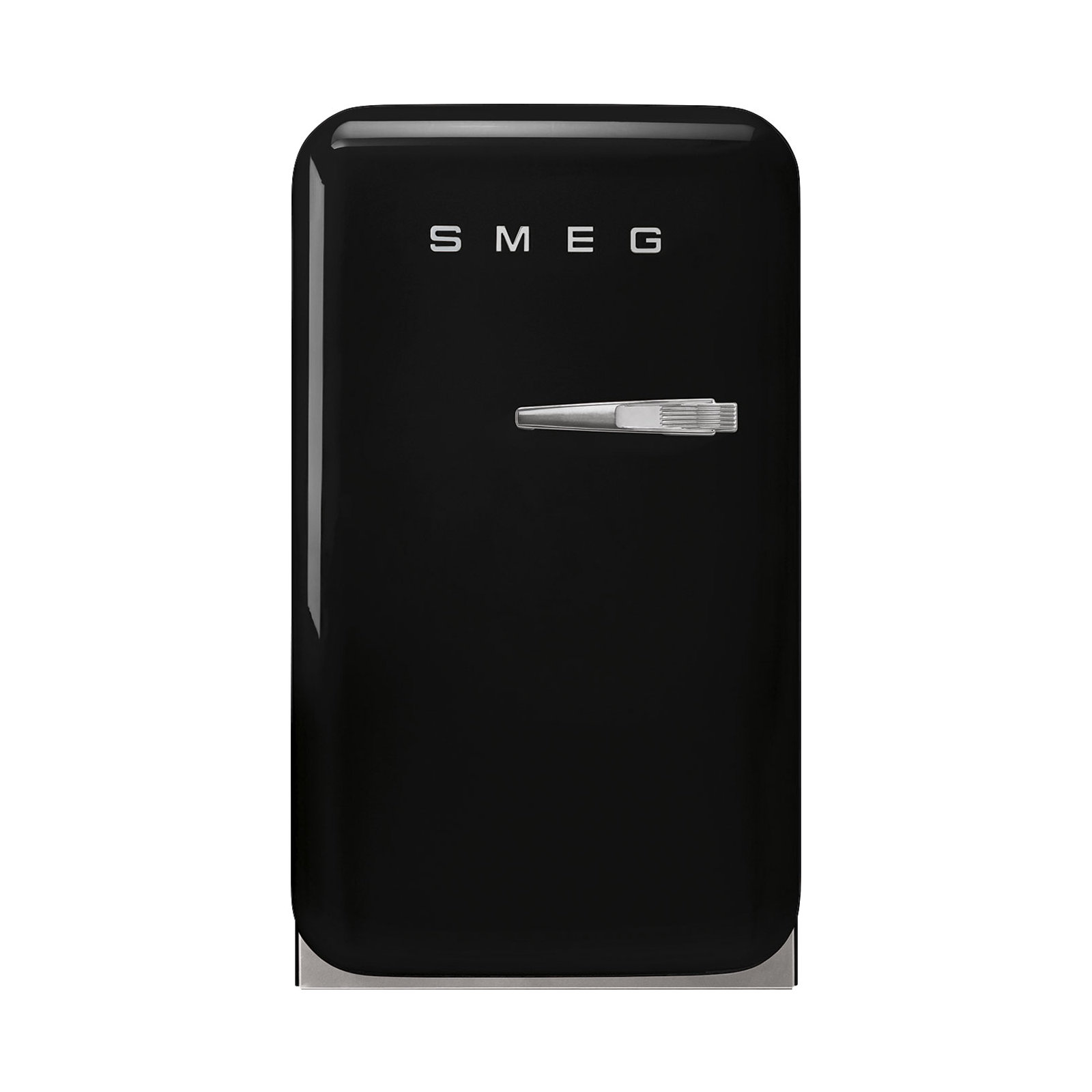 SMEG 50s Style Retro 1.2 cu. ft. Freestanding Mini Fridge, Black, Left
