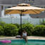 Grand parasol en porte-à-faux carré de 10 pi avec base et rotation à 60 degrés-131298003