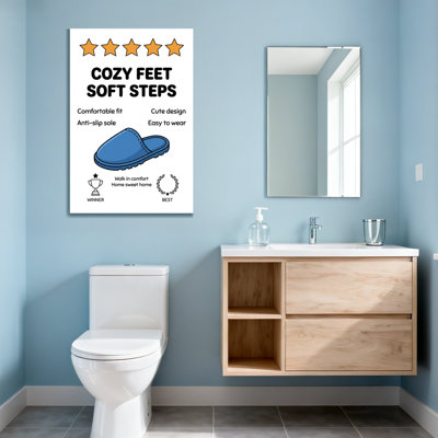 Bain et lessive bleu à enfiler avec surpiqûres et semelle souple