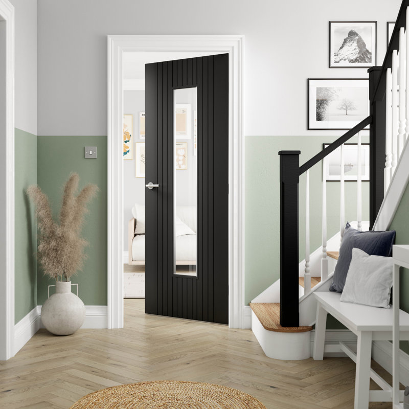Aria Internal Door, 61cm W x 198.1cm H, Black