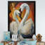 Décoration murale cubique cygne Sonata I - cygnes animaux-97170509-97170502