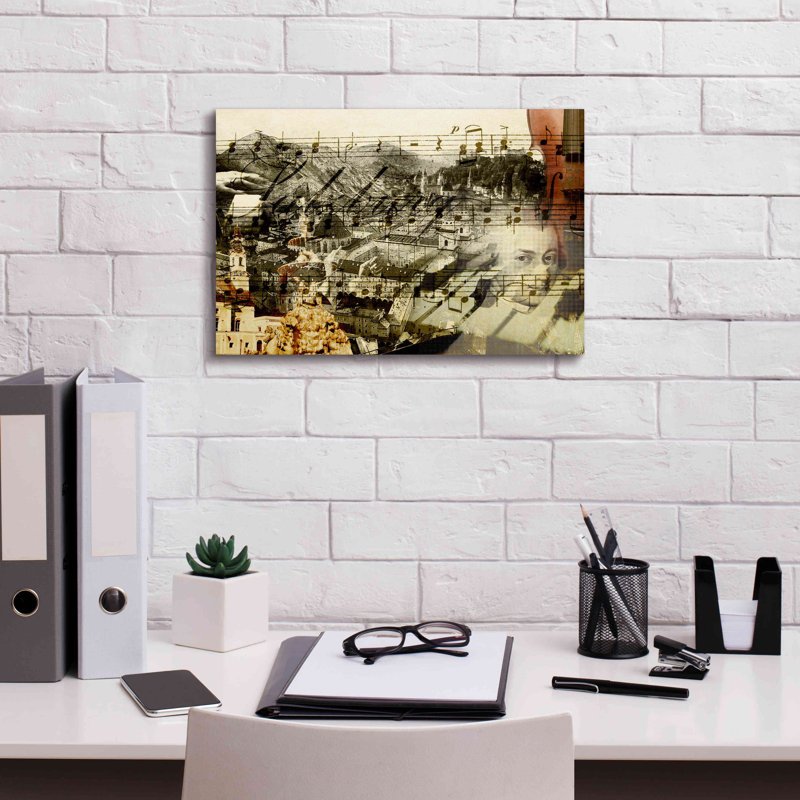 «Classical Music» par GraphINC, estampe numérique sur toile, H 12 po x l 18 po