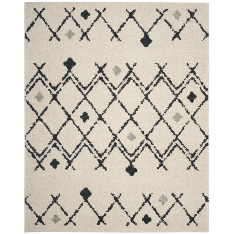 Alieshia Berber Shag Performance Geometric Rug