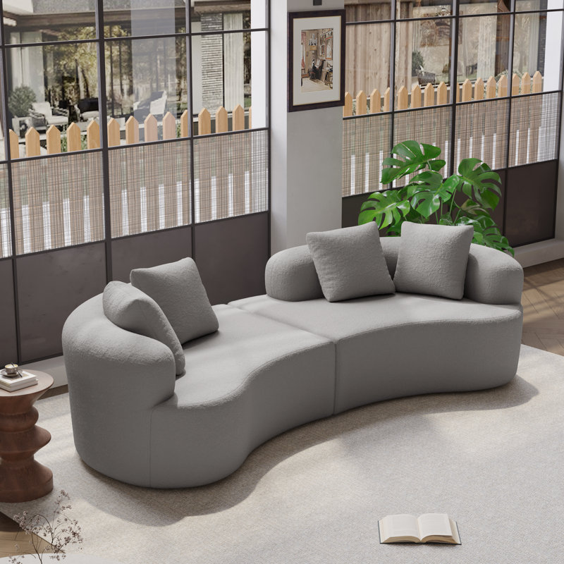 Canapé modulaire Boneless, Gris
