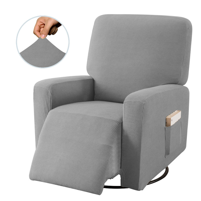 T-Cushion Recliner Slipcover, Light Grey