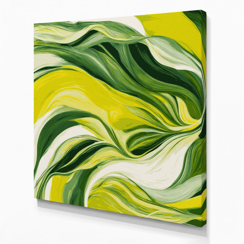 Art mural sur toile Lyrical Abstraction 100, H 16 po x l 16 po