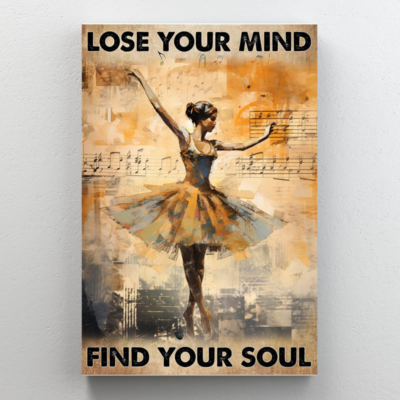 Ballet Lose Your Mind - Ballet 1 pièce, H 36 po x l 24 po x P 1,25 po