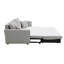 Sophisticated Gray Chenille Sectional With Sleeper And Practical Storage Modern Spacious Areas
