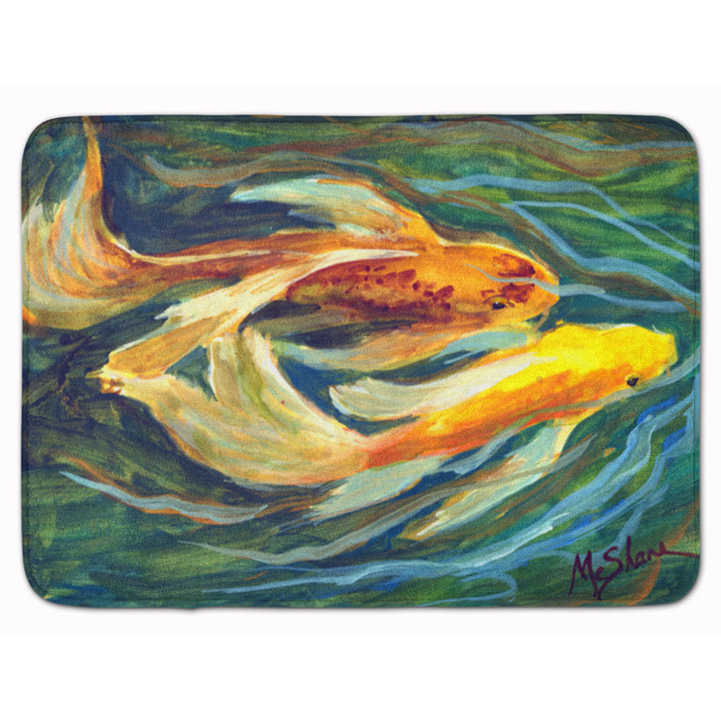 Koi fish - tapis de bain en mousse à mémoire de forme Louis