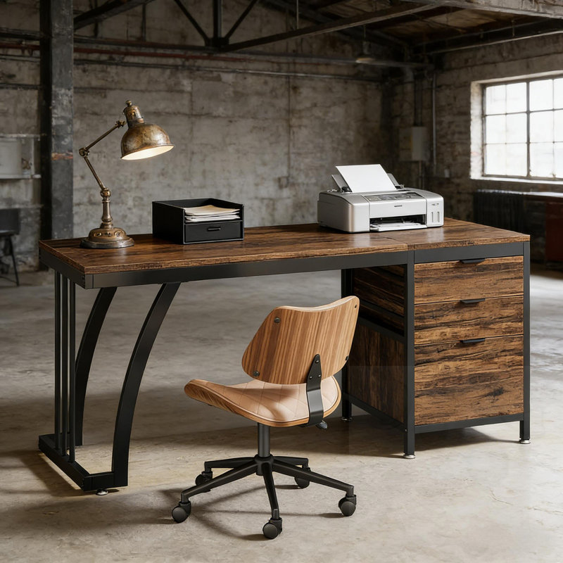 Bureau avec tiroirs