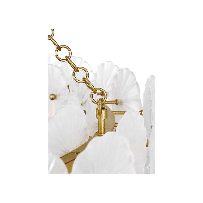 Julie Neill 12 - Light Chandelier, Gild