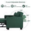 Upholstered Convertible Backrest Single Sofa Bed Accent Chair-486721162
