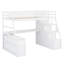 Lit mezzanine avec tiroirs, tablettes et bureau-482852493