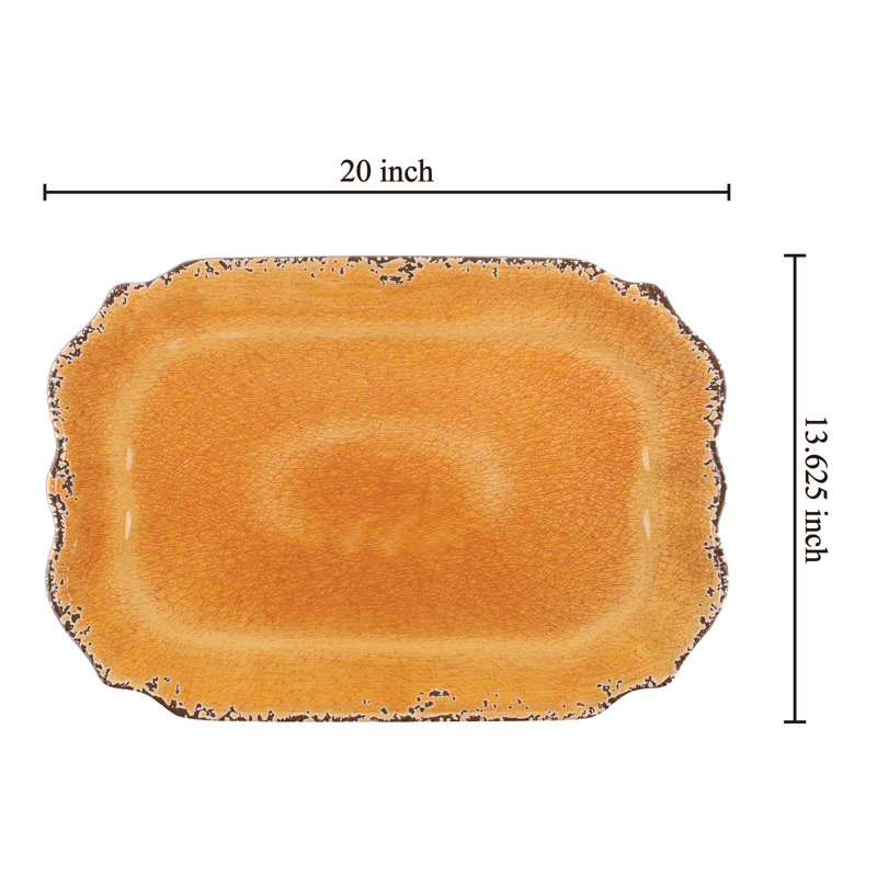 Melamine Tray, Orange