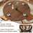 42.5-58.2 Inch Extendable Round Dining Table With Storage Shelf For 4-6 People-1260136554