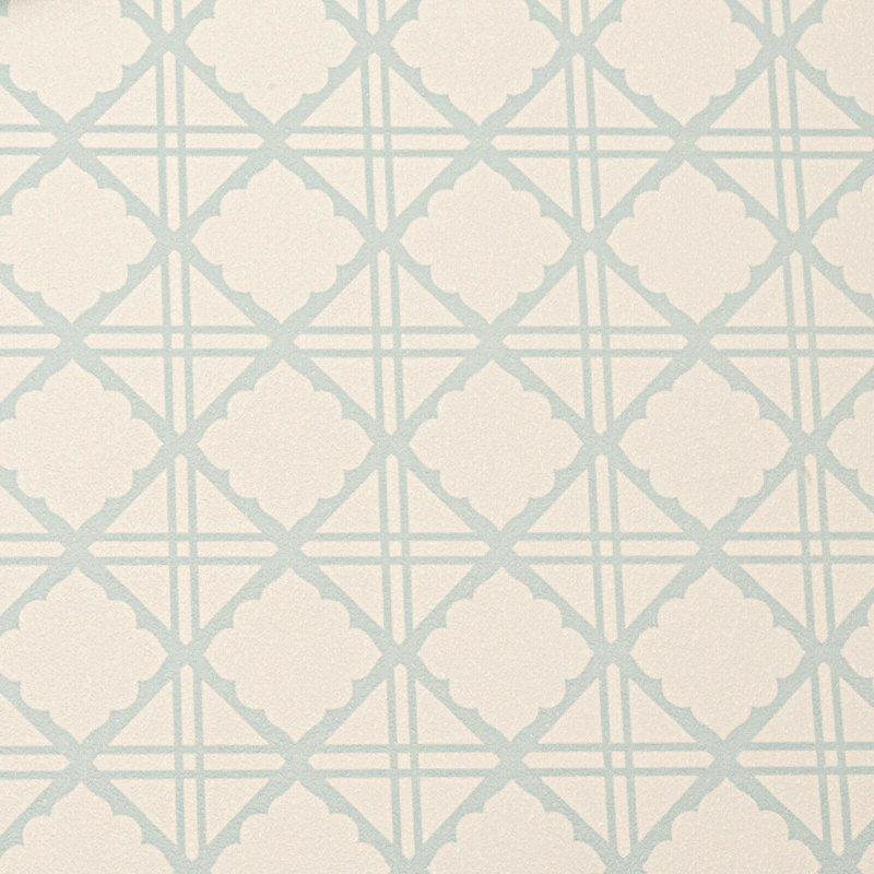Graham & Brown Diane Light Blue Geometric Diamond Cross Vinyl Wallpaper