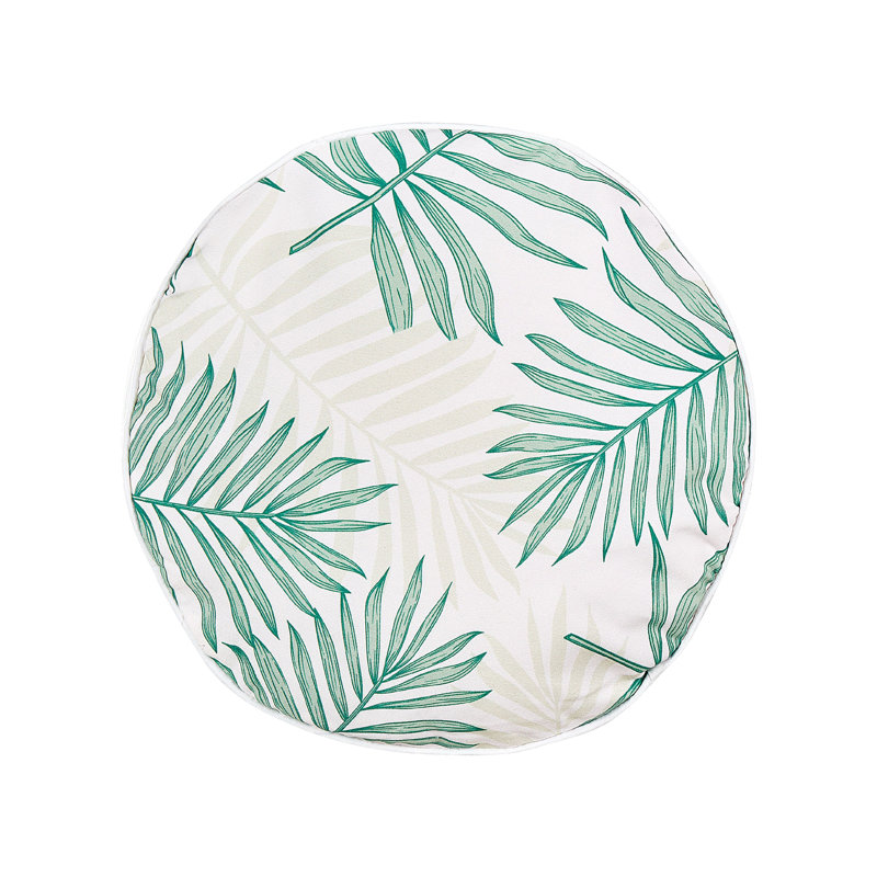 Alaunna Poggio Indoor / Outdoor Floral Circular Scatter Cushion With Filling