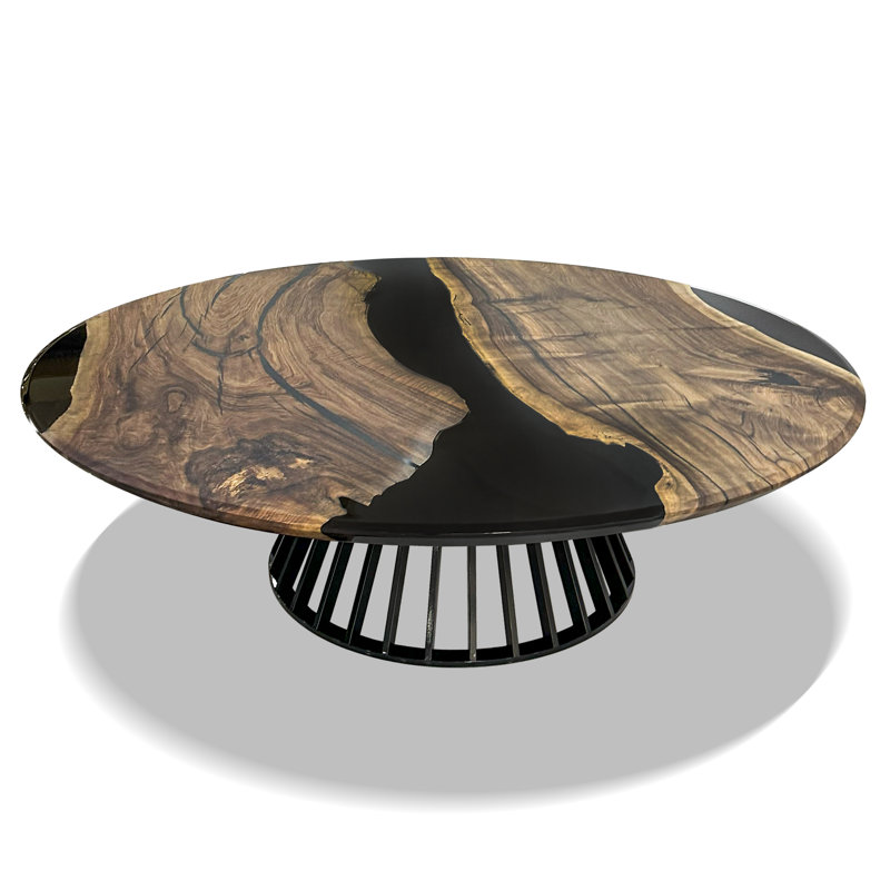 Amiata Round Solid Wood Dining Table, 29.9" W x 29.9" L