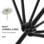 Parasol de patio avec manivelle Outsunny Tiers-779506542