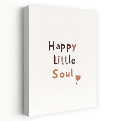 Happy Little Soul Minimalist Playful Flower Wall Art Print