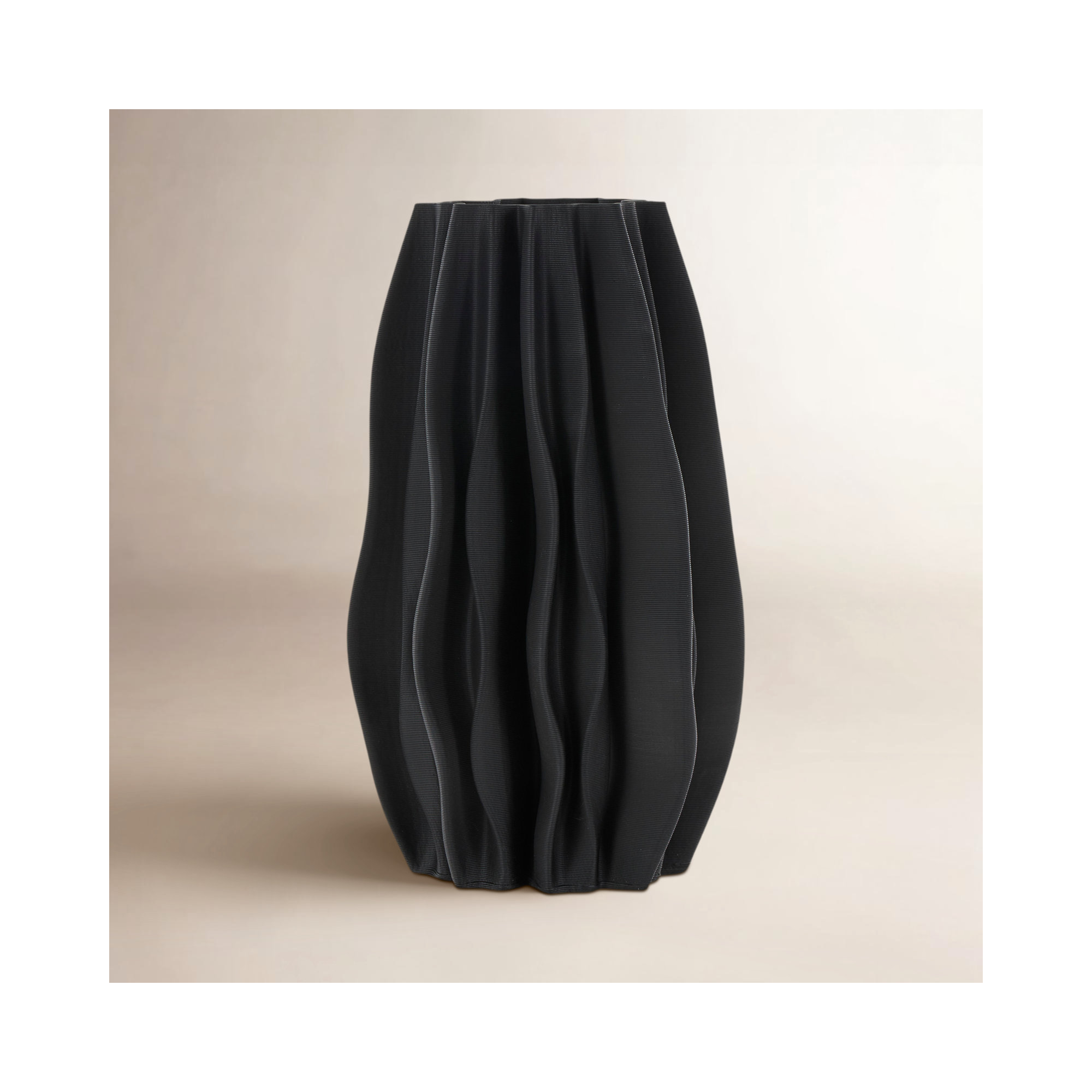 Bella Ceramic Table Vase, 11.6" H x 6.65" W x 6.65" D