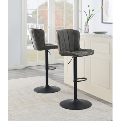 Rist Swivel Upholstered Adjustable Height Counter Stool