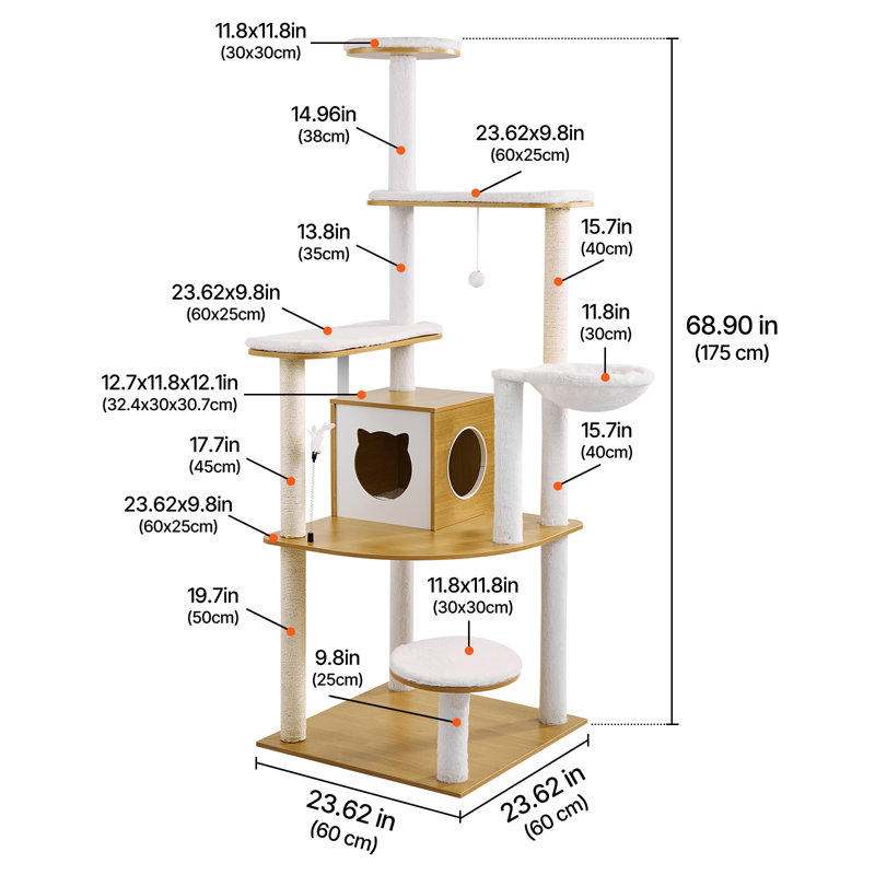 175.0cm H Cat Tree