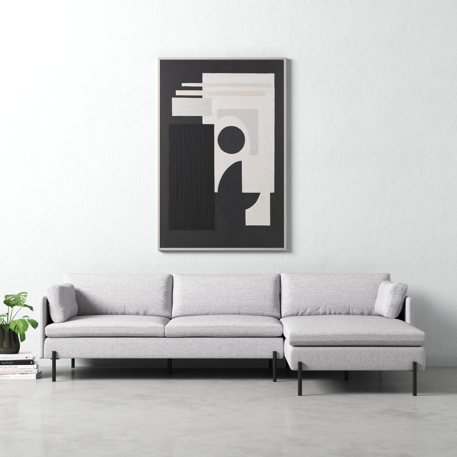 Night Abstract Geometric Wall Art