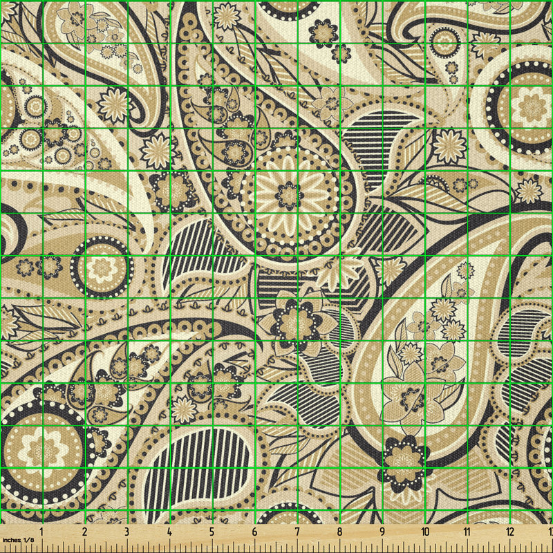 Coyner Traditional Flowers Leaves Multi-Purpose Fabric