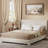 Boucle Bed Frame,Upholstered Bed Frame With Headboard, Surface Cover Soft Cloud Bed Frame Easy Assembly, No Box Spring Required-1804579944-1804579949