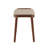 Geta 25" Linen Weave Upholstered Solid Wood Ottoman in Barley-975858912