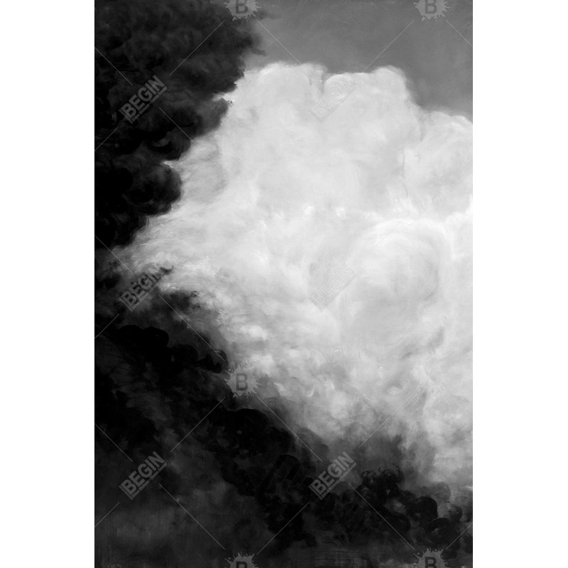 "Nombres monochromes foncés" sur toile