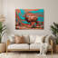 «Southwestern Animals», art mural en métal rose 18-945596874