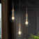 Hooman 3 - Light Cluster Teardrop Pendant Black and Brass with Glass shade 11.8 inches W Ceiling Base
