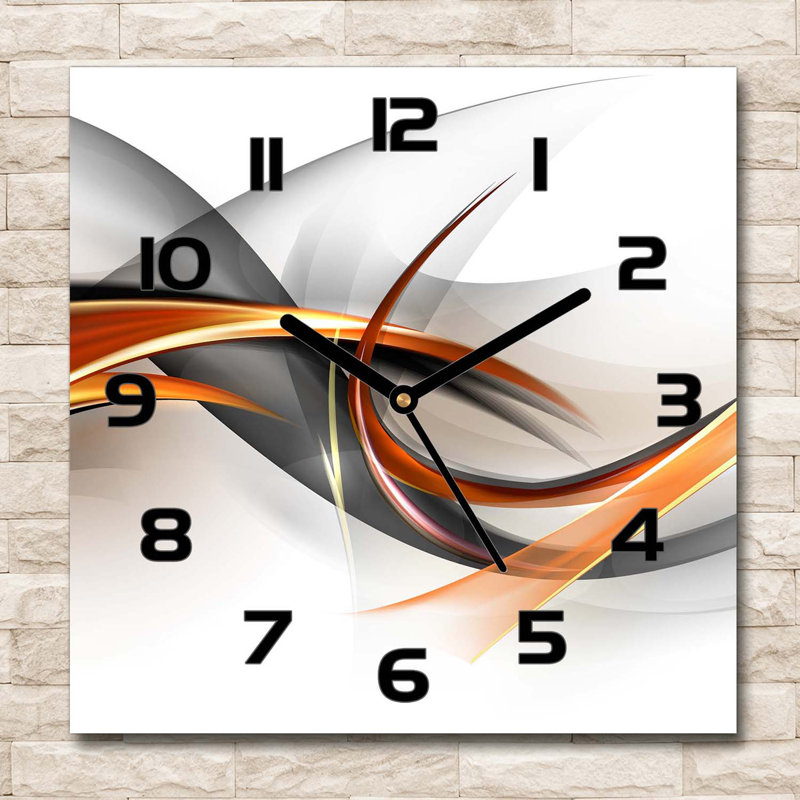Heavan Glass Wall Clock, Black