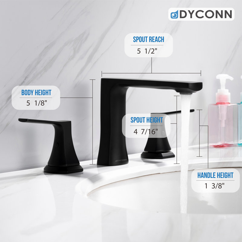 Robinet pour salle de bain Atlin, Noir