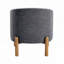 Chaise d'appoint avec pieds en bois massif-1105748956