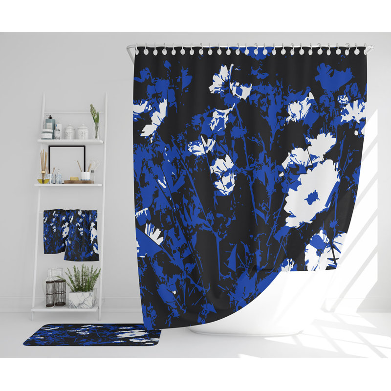 Neleah Polyester Shower Curtain Set