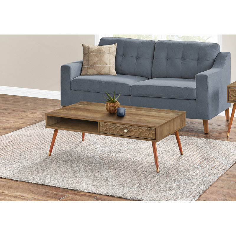 Table basse rectangulaire, Noyer