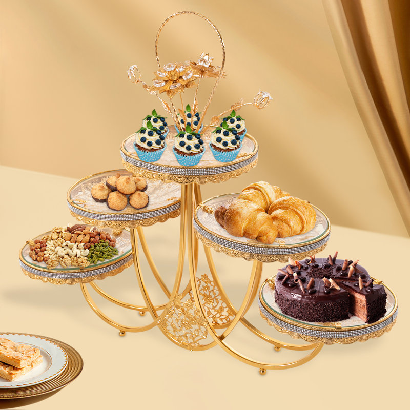 Présentoir à gâteau de mariage à 3 niveaux