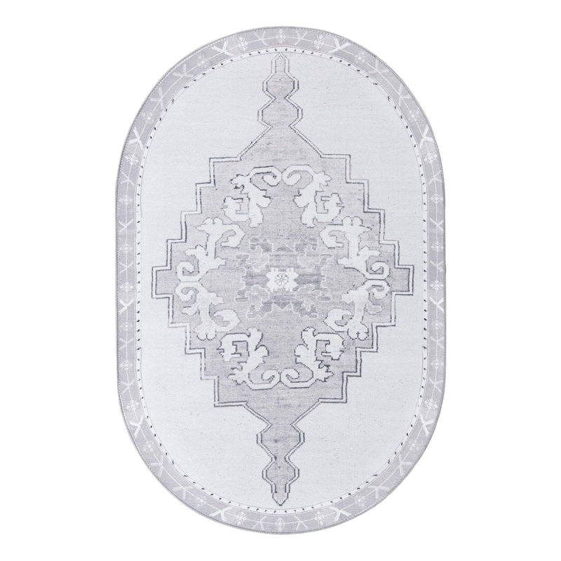 Chenille Indoor Rug, Oval 4' x 6'