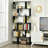 75''H X 31.5''W 2 PCS 6 Tier S-Shaped Bookshelf Storage Display Bookcase Decor Z-Shelf-456736798