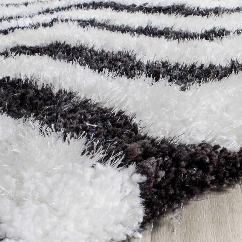 Tapis performance à chevrons touffeté à la main Hempstead Barcelona, Rectangle 5 pi x 8 pi