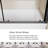 60.In W X 62.In H Single Sliding Shower Door For Bathtub, 1/5 Inch Thick Clear Tempered Glass Shower Door With Stainless Steel Handle, Black