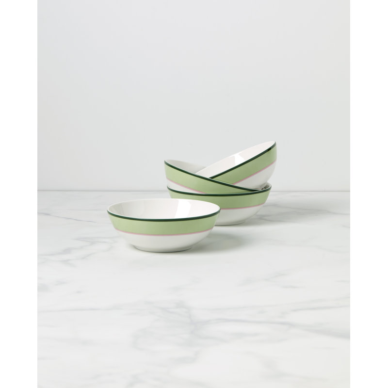 Porcelain Cereal Bowl, Green
