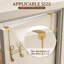 Eilif Steel - Porte-crochets au-dessus de la porte FantasHome, conception torsadée avec 12 crochets-978742433