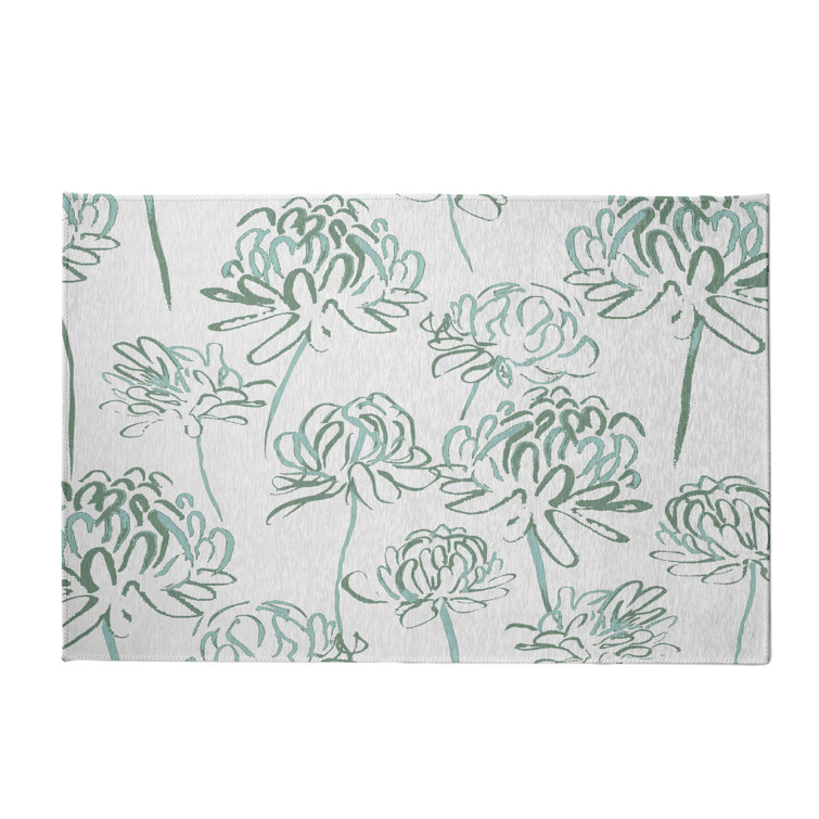 Alvordton Chenille Floral Indoor Rug