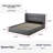 Annek Upholstered Bed Frame with Lift Up Storage, 40.9"H Wingback Headboard, Wood Slats & Metal Frame, Multiple Sizes & Fabric Options Available-107940613-108114841