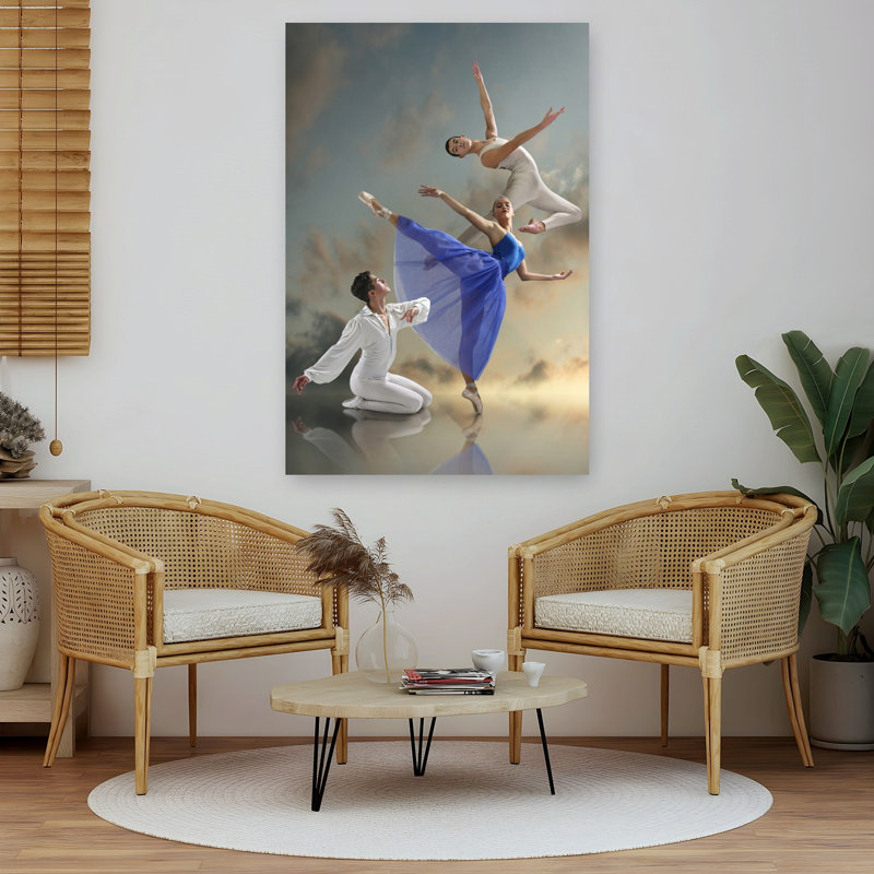 «Ethereal Ballet Dance Contemporary Dramatic Elegant Landscape Nature», reproduction d'art murale, H 60 po x l 40 po